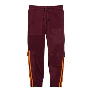 Adidas Ivy Park Cargo Sweatpants Joggers Beyonce Maroon Solar Orange Size Small